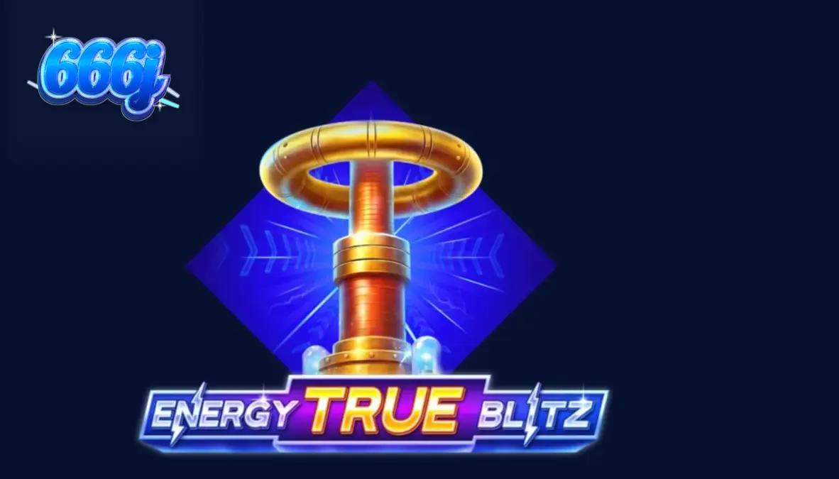 Tampilan visual neon dan elektrik dari slot Energy True Blitz